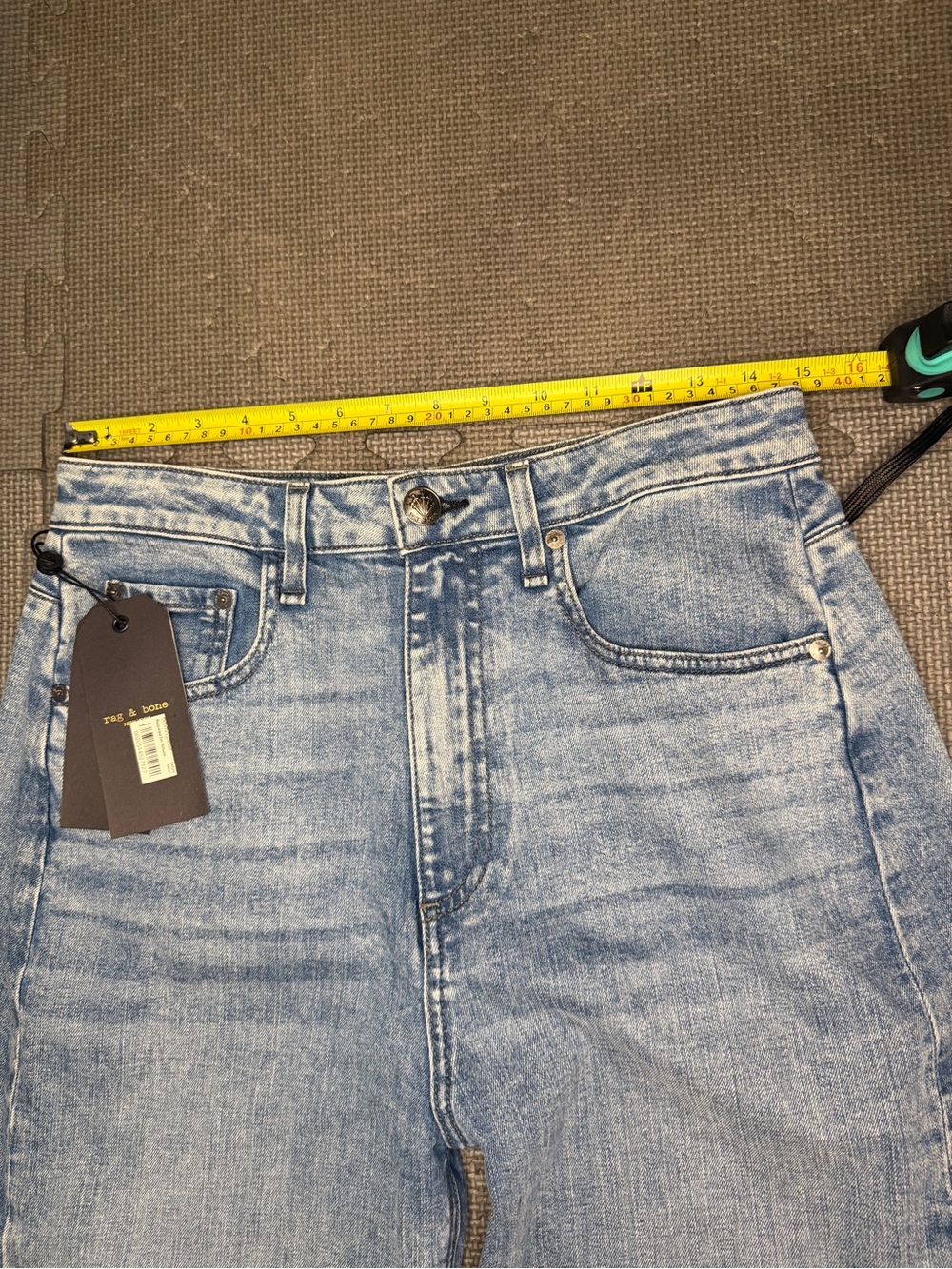 NWT Rag & Bone Charlie High Rise Barrel Jeans Jalen-27-MSRP $278 - Picture 9 of 16